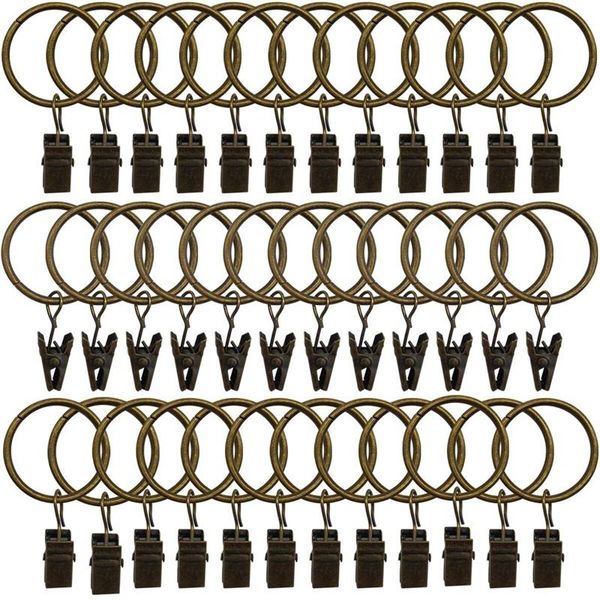 pack rings curtain clips strong metal decorative drapery window ring with clip rustproof vintage 1.26 inch interior d other home decor 
pack rings curtain clips strong metal decorative drapery window ring with clip rustproof vintage 1.26 inch interior d other home decor
