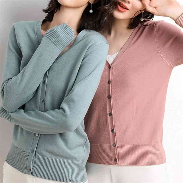 women knitted cardigans autumn spring woman casual long sleeve v neck button crochet thin winter sweater coat female 210520, White
women knitted cardigans autumn spring woman casual long sleeve v neck button crochet thin winter sweater coat female 210520, White