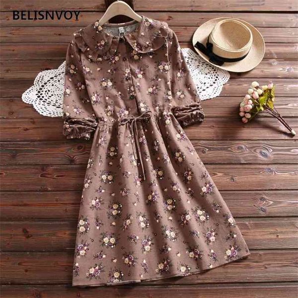 japanese mori girl sweet autumn spring women dresses ruffles peter pan collar vestido mujer floral printed kawaii dress 210520, Black;gray
japanese mori girl sweet autumn spring women dresses ruffles peter pan collar vestido mujer floral printed kawaii dress 210520, Black;gray