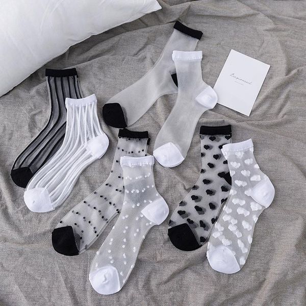 socks women soft breathable long lace silk glass spring summer fashion casual all-match elastic harajuku & hosiery, Black;white
socks women soft breathable long lace silk glass spring summer fashion casual all-match elastic harajuku & hosiery, Black;white