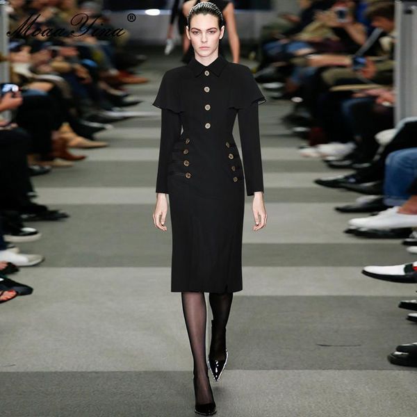 casual dresses designer autumn pencil dress women turn-down collar ruffle long sleeve single breasted black office lady, Black;gray
casual dresses designer autumn pencil dress women turn-down collar ruffle long sleeve single breasted black office lady, Black;gray