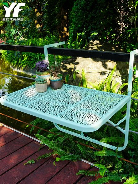 balcony hanging table household railing bar folding flower stand desk small outdoor tea camp furniture
balcony hanging table household railing bar folding flower stand desk small outdoor tea camp furniture
