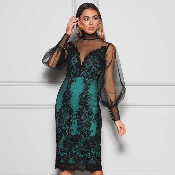 casual dresses legg women designer long sleeve vintage lace midi bandage dress ladies elegant evening bodycon party vestido, Black;gray
casual dresses legg women designer long sleeve vintage lace midi bandage dress ladies elegant evening bodycon party vestido, Black;gray
