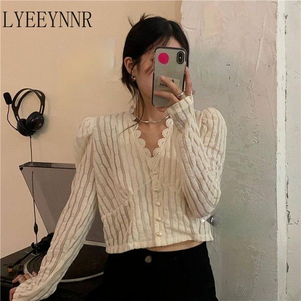 women's blouses & shirts lyeeynnr lace blouse women 2021 spring single breasted long sleeve lady shirt french v-neck bottoming blusas, White
women's blouses & shirts lyeeynnr lace blouse women 2021 spring single breasted long sleeve lady shirt french v-neck bottoming blusas, White