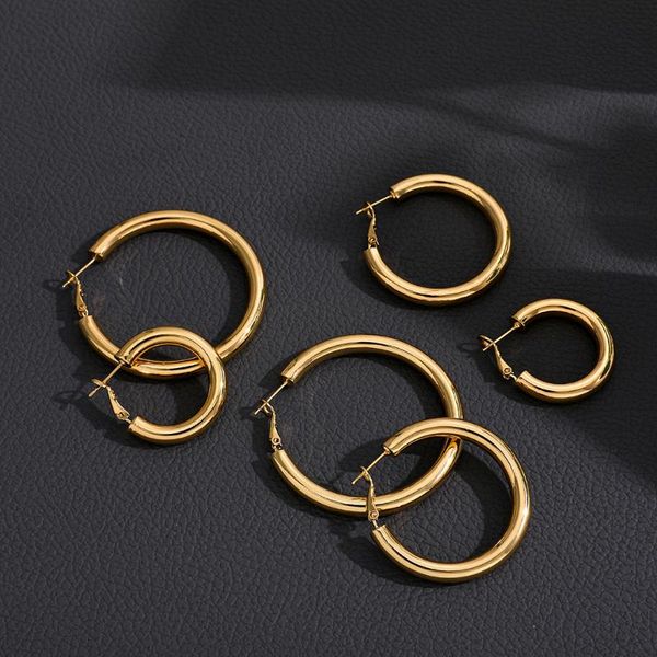 hoop & huggie minimalist gold color oversize round circle earrings for women punk big geometric statement vintage jewelry gift, Golden;silver
hoop & huggie minimalist gold color oversize round circle earrings for women punk big geometric statement vintage jewelry gift, Golden;silver