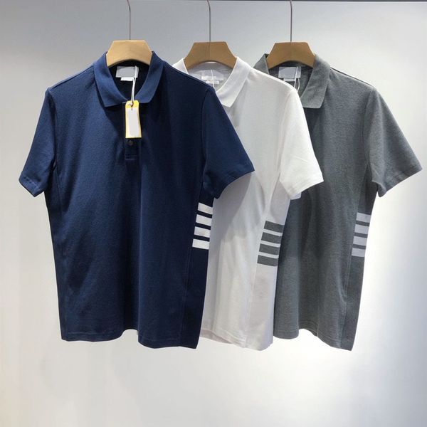 design clothing side waist yarn dyed four bar couple polo short british college quality pearl ground cotton half sleeve, White
design clothing side waist yarn dyed four bar couple polo short british college quality pearl ground cotton half sleeve, White