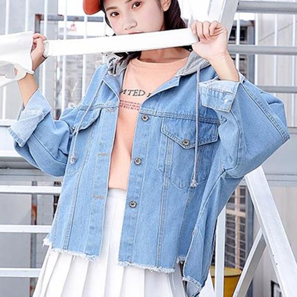 women's jackets vogue women denim jacket coat harajuku back cartoon print vintage loose lady outwear chic hooded zjk14, Black;brown
women's jackets vogue women denim jacket coat harajuku back cartoon print vintage loose lady outwear chic hooded zjk14, Black;brown