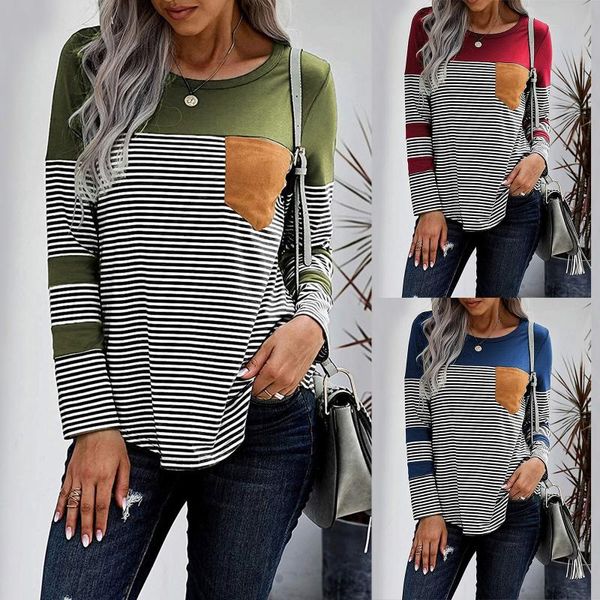 women's blouses & shirts fashion striped blouse autumn loose o-neck tee female women long sleeve shirt blusas femininas clothing pullo, White
women's blouses & shirts fashion striped blouse autumn loose o-neck tee female women long sleeve shirt blusas femininas clothing pullo, White