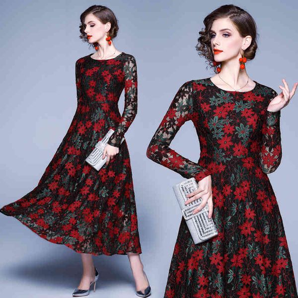 boutique dress women's fall 2021 slim elegant lace mid length round neck, Black;pink
boutique dress women's fall 2021 slim elegant lace mid length round neck, Black;pink