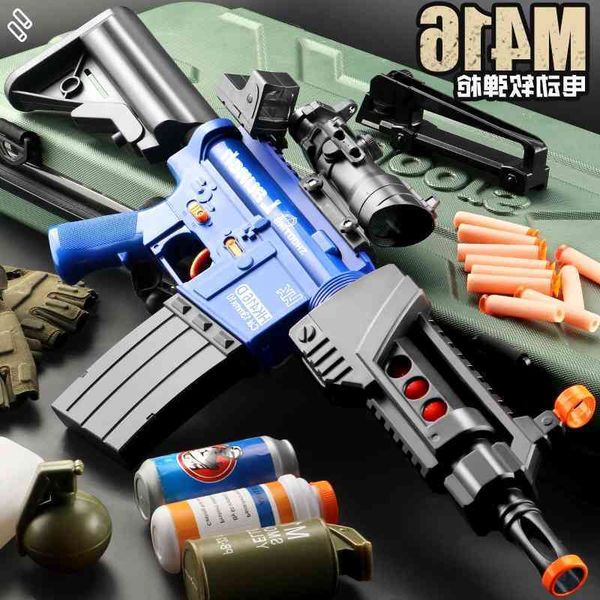 children's soft bullet m416 assault electric continuous firing hand self-contained boy's gun toy simulation chicken eating equipme
children's soft bullet m416 assault electric continuous firing hand self-contained boy's gun toy simulation chicken eating equipme
