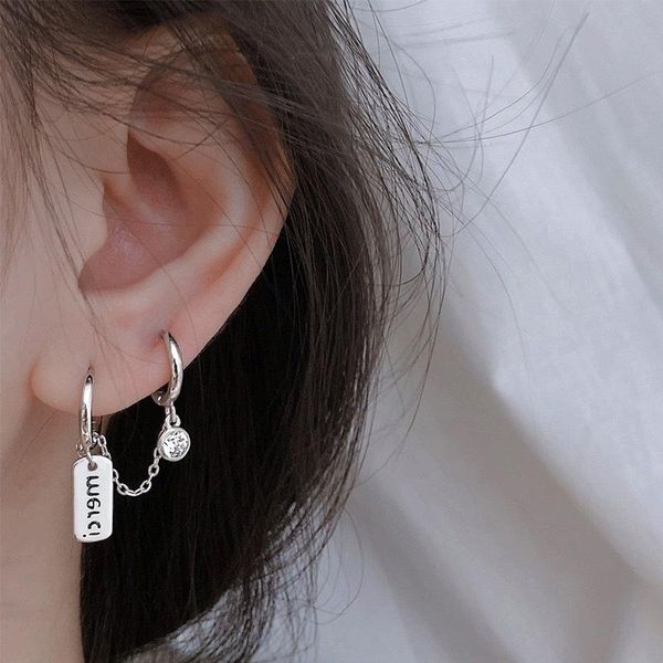 hoop & huggie trendy retro korea two wear distressed double earrings letter medal pendant tassel chain jewelry, Golden;silver
hoop & huggie trendy retro korea two wear distressed double earrings letter medal pendant tassel chain jewelry, Golden;silver