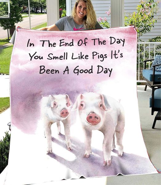 pig farm animal you smell like cows it's been a good day funny gift idea fleece blanket
pig farm animal you smell like cows it's been a good day funny gift idea fleece blanket
