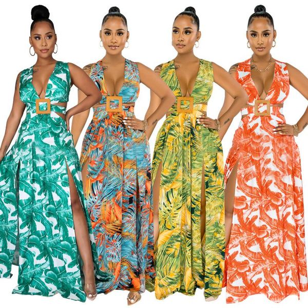 ethnic clothing 2021 african long maxi dress women's print sleeveless hollow out bandage splited plus size dresses for women, Red
ethnic clothing 2021 african long maxi dress women's print sleeveless hollow out bandage splited plus size dresses for women, Red