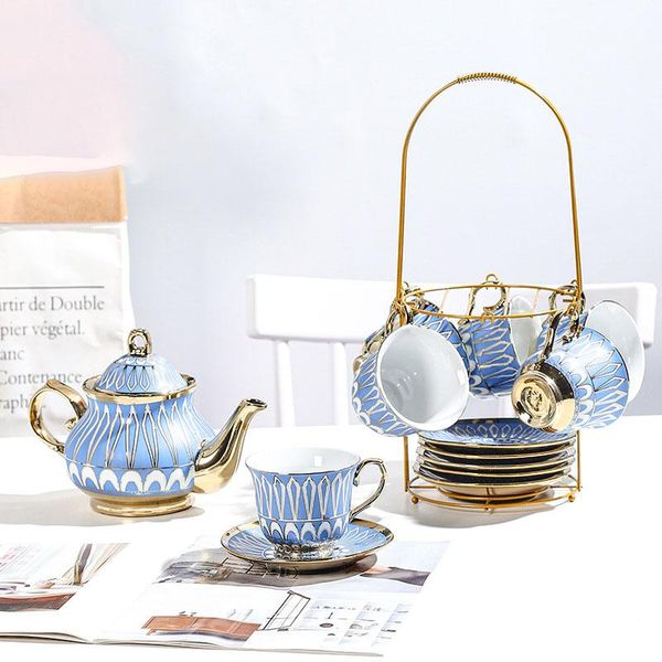 mugs nordic ceramic coffee cup, saucer and pot set, electroplated gold, six cups, saucers, one pot, 13-piece home gift
mugs nordic ceramic coffee cup, saucer and pot set, electroplated gold, six cups, saucers, one pot, 13-piece home gift