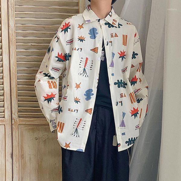 men's casual shirts 2021 summer european and american style original trend cartoon printing loose cotton shirt -2xl, White;black
men's casual shirts 2021 summer european and american style original trend cartoon printing loose cotton shirt -2xl, White;black