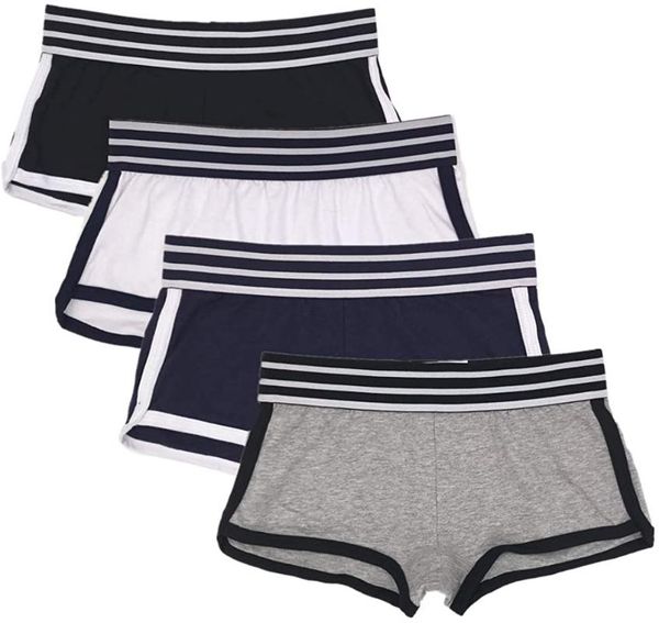 women's panties 4 pack thickened cotton women boyshorts fashion briefs low rise underwear, Black;pink
women's panties 4 pack thickened cotton women boyshorts fashion briefs low rise underwear, Black;pink