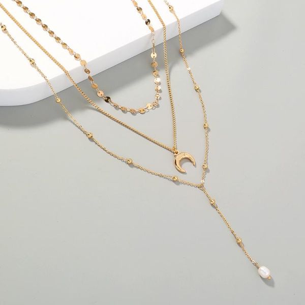 pendant necklaces 2021 summer golden balls chain women natural freshwater pearl long necklace female multi-layer clavicle choker, Silver
pendant necklaces 2021 summer golden balls chain women natural freshwater pearl long necklace female multi-layer clavicle choker, Silver