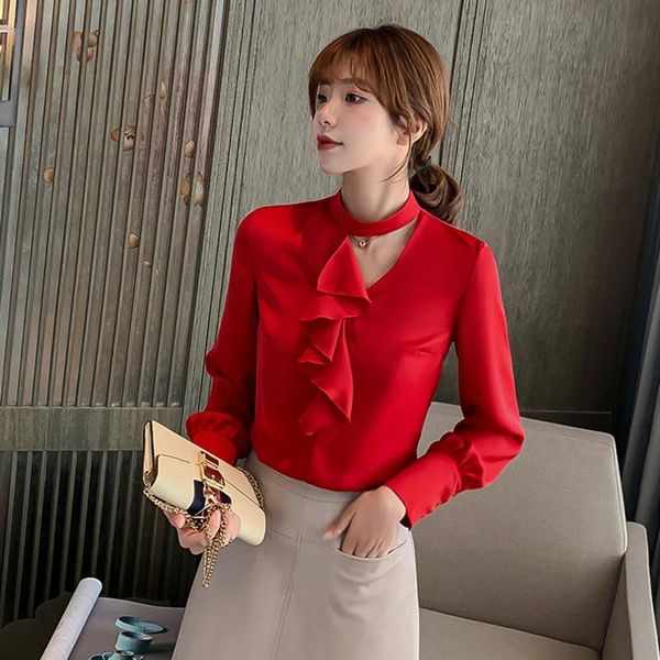 women's blouses & shirts autumn 2021 casual korean women chiffon blouse loose white shirt long sleeve fashion office elegant ladies red
women's blouses & shirts autumn 2021 casual korean women chiffon blouse loose white shirt long sleeve fashion office elegant ladies red