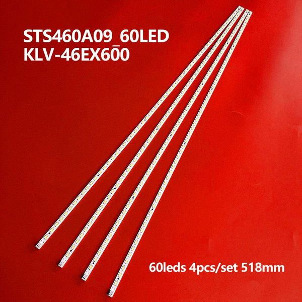60lamp led backlight lamp strip 518mm 4pcs/set for so ny klv-46ex600 light bar sts460a09_60led with screen lty460hm02 strips
60lamp led backlight lamp strip 518mm 4pcs/set for so ny klv-46ex600 light bar sts460a09_60led with screen lty460hm02 strips