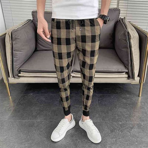 korean summer men plaid pants brand slim fit hip hop harem ankle length streetwear casual joggers clothing 34 210715, Black
korean summer men plaid pants brand slim fit hip hop harem ankle length streetwear casual joggers clothing 34 210715, Black