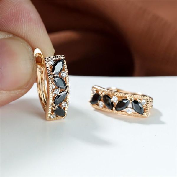hoop & huggie vintage black stone leaf earrings simple rose gold color wedding aqua blue zircon for women party jewelry, Golden;silver
hoop & huggie vintage black stone leaf earrings simple rose gold color wedding aqua blue zircon for women party jewelry, Golden;silver