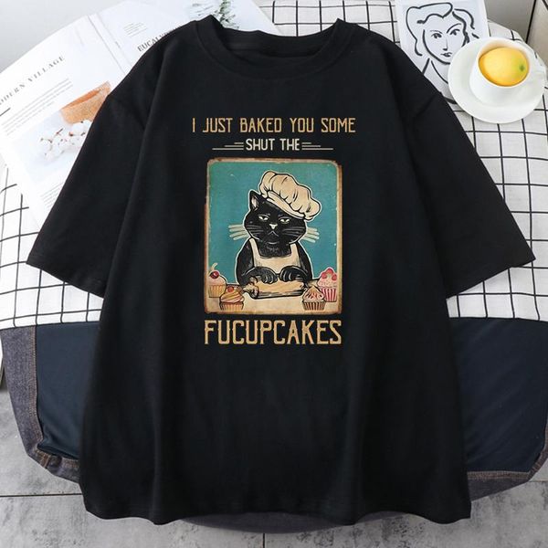 women's t-shirt hardworking cake chef cat prints for women simple slim t shirts vintage summer streetwear letter quality shirt, White
women's t-shirt hardworking cake chef cat prints for women simple slim t shirts vintage summer streetwear letter quality shirt, White