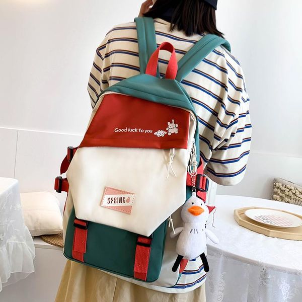 backpack cute female panelled luxury backpacks school bag for teenage girls fashion women student 2021 print buckle lapbook bags
backpack cute female panelled luxury backpacks school bag for teenage girls fashion women student 2021 print buckle lapbook bags