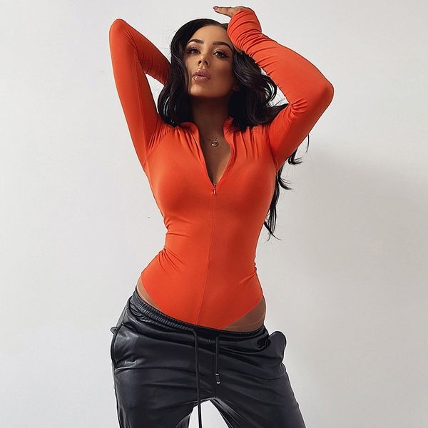 women's jumpsuits & rompers elegant woman long sleeve zipper v-neck body bodysuit fashion slim solid streetwear outfits, Black;white
women's jumpsuits & rompers elegant woman long sleeve zipper v-neck body bodysuit fashion slim solid streetwear outfits, Black;white