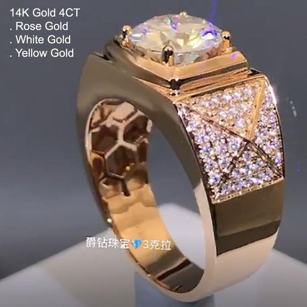 gold 4 moissanite diamond men ring round luxury trendy wedding party engagement anniversary ct d color cluster rings, Golden;silver
gold 4 moissanite diamond men ring round luxury trendy wedding party engagement anniversary ct d color cluster rings, Golden;silver