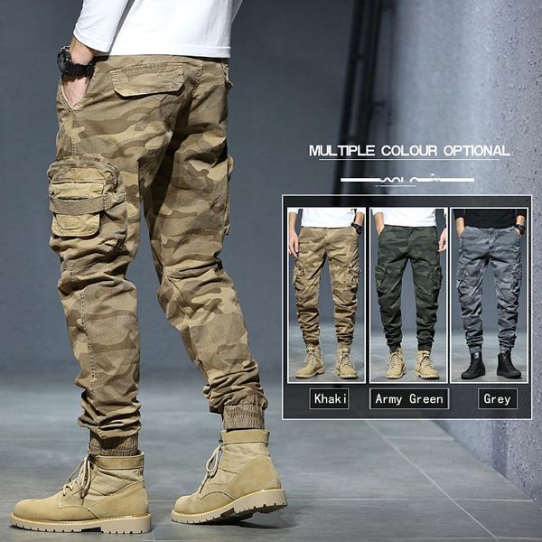 men's pants camouflage cargo trousers with many pockets boy's korean style outdoor military tactical strectch slim fit, Black
men's pants camouflage cargo trousers with many pockets boy's korean style outdoor military tactical strectch slim fit, Black