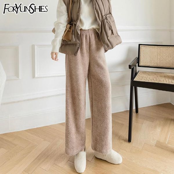 winter thicken women fleece knitted pants elastic waist autumn high loose straight wide leg harajuku trousers women's & capris, Black;white
winter thicken women fleece knitted pants elastic waist autumn high loose straight wide leg harajuku trousers women's & capris, Black;white