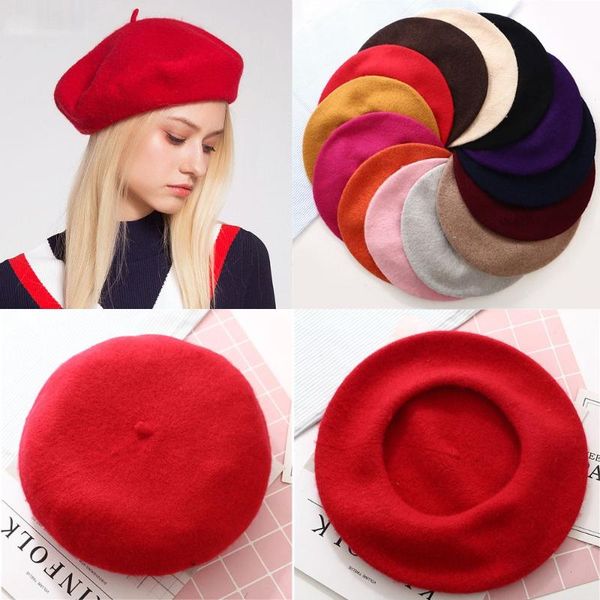 berets autumn beret hat women girls beanie baggy solid color flat cap felt wool, Blue;gray
berets autumn beret hat women girls beanie baggy solid color flat cap felt wool, Blue;gray