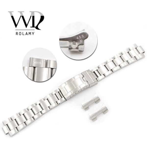watch bands rolamy 20mm stainless steel links hollow curved end deployment glide lock clasp brushed bracelet for vintage oyster 70216 455b, Black;brown
watch bands rolamy 20mm stainless steel links hollow curved end deployment glide lock clasp brushed bracelet for vintage oyster 70216 455b, Black;brown