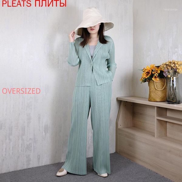 women's two piece pants miyake suit autumn and winter korean fashion simple loose pleated two-piece set trousers, White
women's two piece pants miyake suit autumn and winter korean fashion simple loose pleated two-piece set trousers, White