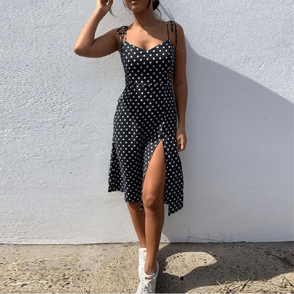 fashion causal dot sleeveless dress for women high waist v-neck cami halter summer a-line mini dresses girl party casual, Black;gray
fashion causal dot sleeveless dress for women high waist v-neck cami halter summer a-line mini dresses girl party casual, Black;gray