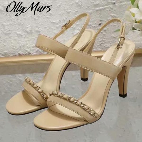 sandals ollymurs chain woman shoes buckle lady round toe thin middle heels summer women solid female 2021, Black
sandals ollymurs chain woman shoes buckle lady round toe thin middle heels summer women solid female 2021, Black