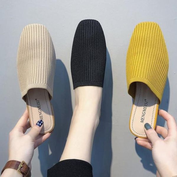 slippers baotou semi-slippers 2021 style summer wearing a wooden heel mesh surface low-heeled, Black
slippers baotou semi-slippers 2021 style summer wearing a wooden heel mesh surface low-heeled, Black