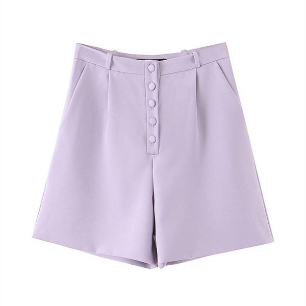 fashion high waist button purple shorts women 2021 summer short pants side pockets streetwear ladies bottoms women's, White;black
fashion high waist button purple shorts women 2021 summer short pants side pockets streetwear ladies bottoms women's, White;black