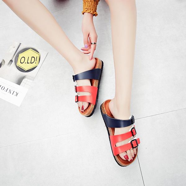 slippers couple beach women summer shoes metal buckle strap casual slides cork sandals flip flops 2021 femme leather stitching, Black
slippers couple beach women summer shoes metal buckle strap casual slides cork sandals flip flops 2021 femme leather stitching, Black