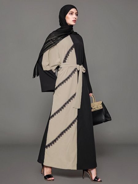 casual dresses wepbel long sleeve plus size dress muslim women's fashion robe islamic abaya lace ankle length summer, Black;gray
casual dresses wepbel long sleeve plus size dress muslim women's fashion robe islamic abaya lace ankle length summer, Black;gray