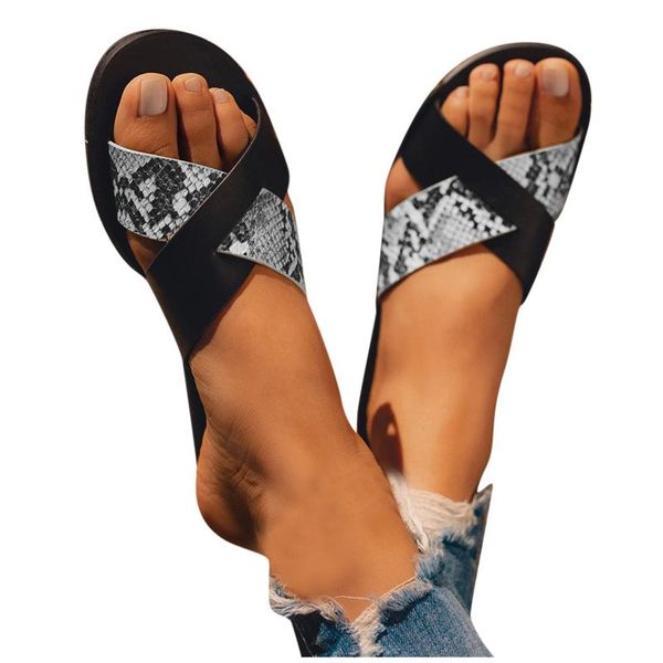slippers women's roman shoes cross strap slides flip flop snake casual beach bohemia flat soft peep toe, Black
slippers women's roman shoes cross strap slides flip flop snake casual beach bohemia flat soft peep toe, Black