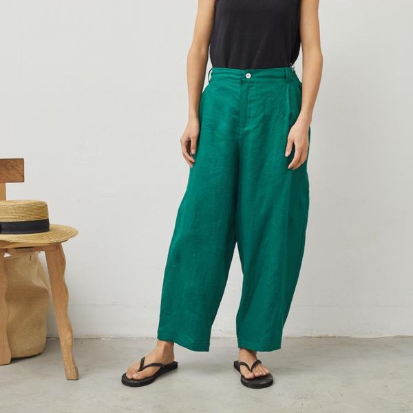 women's pants & capris streetwear women 2021 three quarter pure flax green elastic waist loose radish d152, Black;white
women's pants & capris streetwear women 2021 three quarter pure flax green elastic waist loose radish d152, Black;white