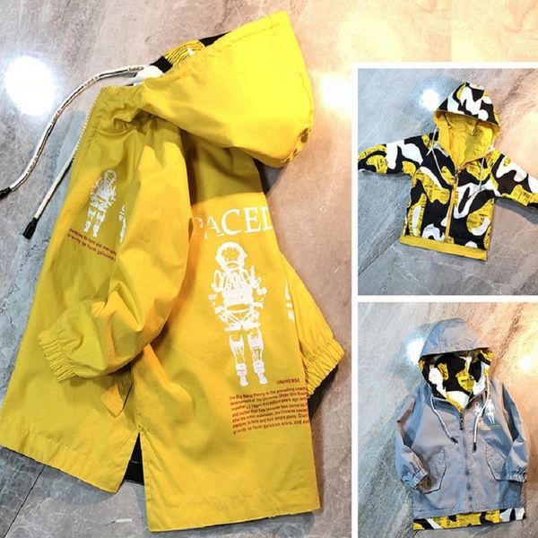 spring autumn boys coat long double sides wear hooded print cartoon jacket for childrens outwear 1-13years kids clothes, Blue;gray
spring autumn boys coat long double sides wear hooded print cartoon jacket for childrens outwear 1-13years kids clothes, Blue;gray