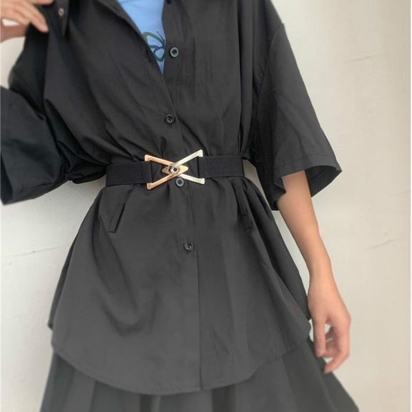 belts brand high-quality designer triangle to buckle waist seal fashion dress coat women belt elastic thin gold chain, Black;brown
belts brand high-quality designer triangle to buckle waist seal fashion dress coat women belt elastic thin gold chain, Black;brown