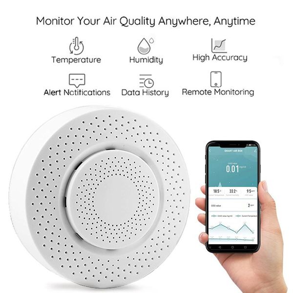 smart home control automatic alert intelligent air environment detector box usb charge works with zigbee gateway for family health
smart home control automatic alert intelligent air environment detector box usb charge works with zigbee gateway for family health