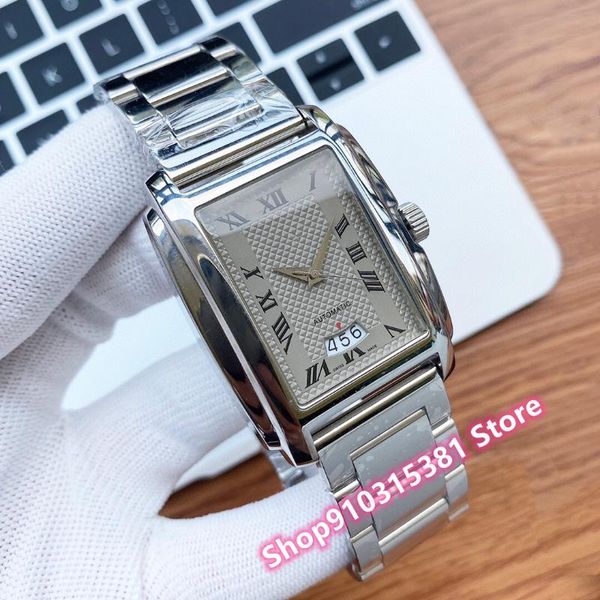 wristwatches fashion automatic mechanical men watch waterproof stainless steel geometric roman number watches male date clock 40mm, Slivery;brown
wristwatches fashion automatic mechanical men watch waterproof stainless steel geometric roman number watches male date clock 40mm, Slivery;brown