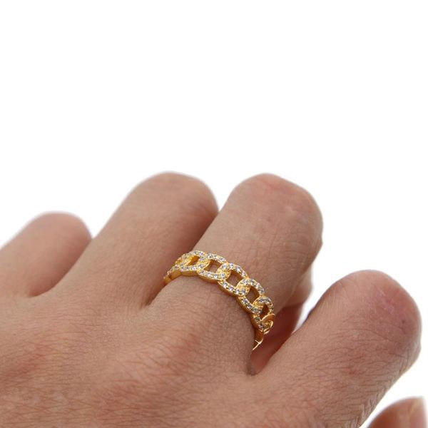 wedding rings elegant gold color minimal delicate jewelry micro pave cz cuban link chain fashion, Slivery;golden
wedding rings elegant gold color minimal delicate jewelry micro pave cz cuban link chain fashion, Slivery;golden
