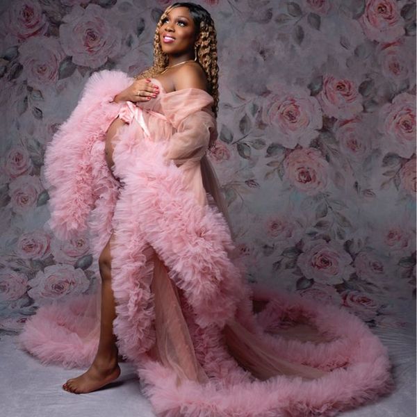 2022 pregnant women's prom dresses maternity ruffles robes for p shoot or baby shower african plus size robe, Black
2022 pregnant women's prom dresses maternity ruffles robes for p shoot or baby shower african plus size robe, Black
