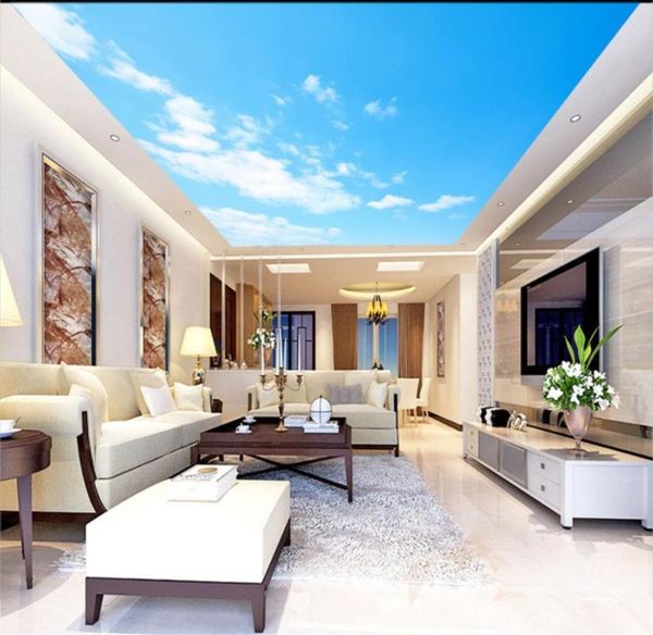 wallpapers living room bedroom ceiling background wallpaper 3d mural simple blue sky and white clouds
wallpapers living room bedroom ceiling background wallpaper 3d mural simple blue sky and white clouds