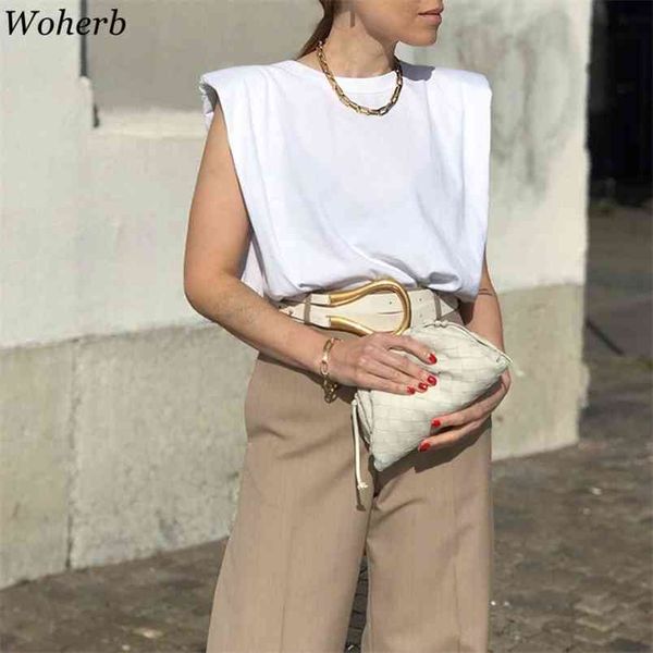 ladies casual sleeveless summer solid cotton t shirt white black tank women loose vest 210519
ladies casual sleeveless summer solid cotton t shirt white black tank women loose vest 210519